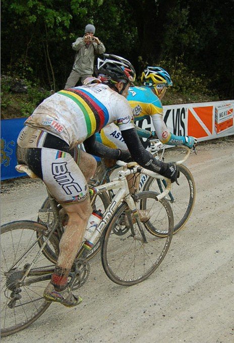 Кэдел Эванс и Александр Винокуров, 7-й этап Джиро-2010. Photo (c) PezCycling