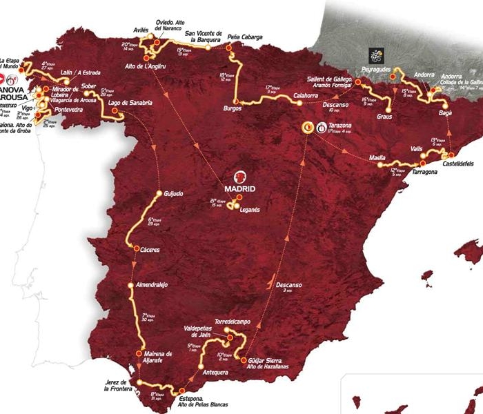 Вуэльта Испании-2013: Альтиметрия