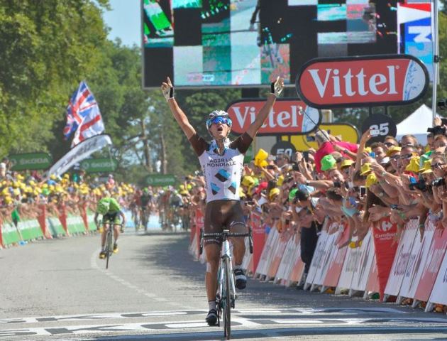 Алексис Вийермоз  первым из французов побеждает на  этапе Тур де Франс-2015