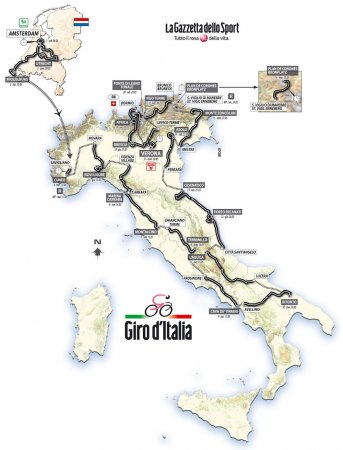 Джиро д’Италия-2010: альтиметрия этапов