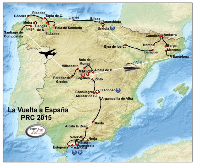 Предварительная версия маршрута Вуэльты Испании-2015