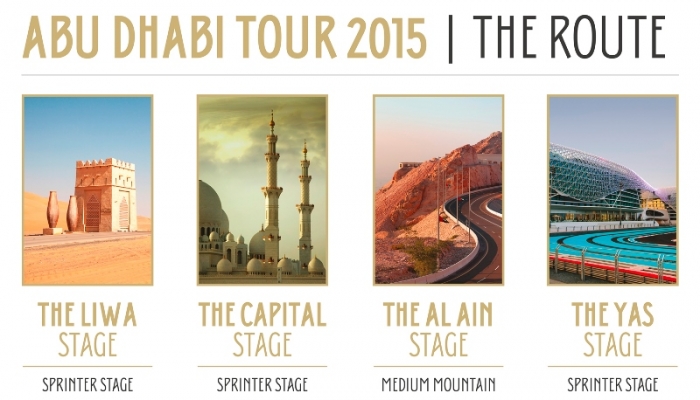 Тур Абу-Даби 2015: Маршрут