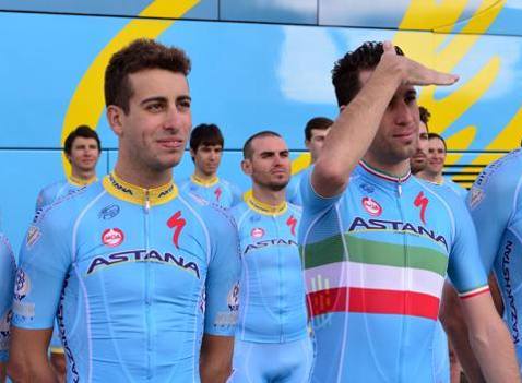 Фабио Ару и Винченцо Нибали (Astana)