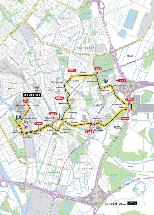 Тур де Франс-2015, превью этапов: 1 этап, Утрехт (ITT), 13,8 км