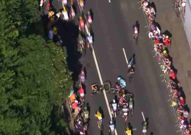 Баргиль, Нибали, Фрум, Ван Гардерен и Кинтана о завале на финише 6 этапа Тур де Франс-2015