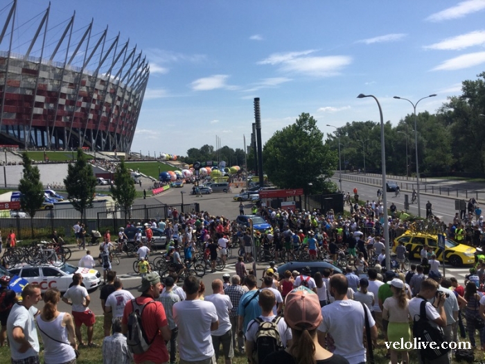 Краткий отчет со старта Тура Польши-2015 из Варшавы