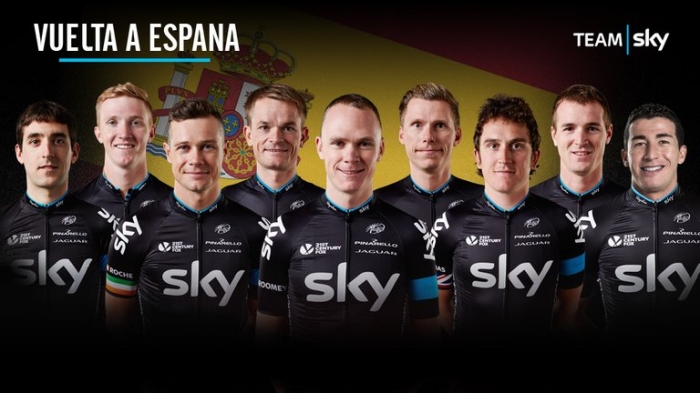 Крис Фрум и его команда на Вуэльту Испании-2015