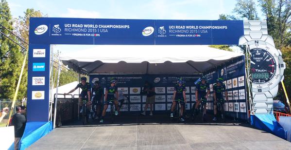 Состав команды Movistar на командную гонку (TTT) чемпионата мира-2015