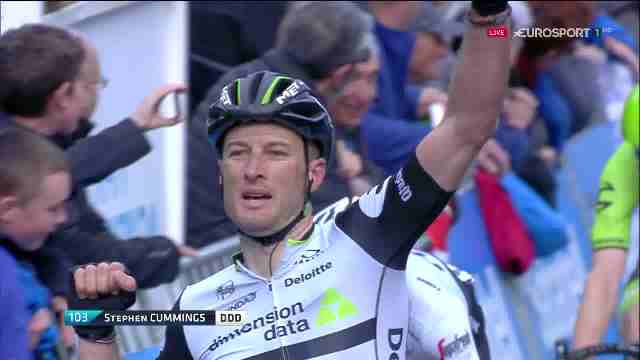 Stephen Cummings (Dimension Data) – победитель 3 этапа Vuelta Ciclista al Pais Vasco-2016