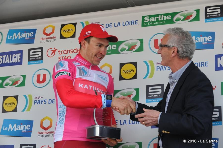 Антон Воробьев - победитель горной и очковой классификаций Circuit Cycliste Sarthe-2016
