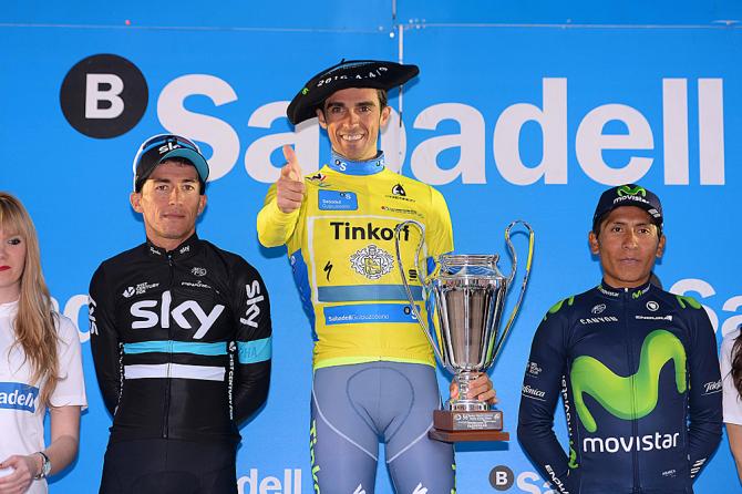 Sergio Henao и Nairo Quintana о 6-м этапе Vuelta Ciclista al Pais Vasco-2016