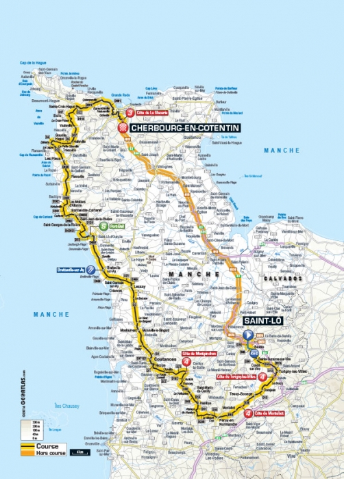 Тур де Франс-2016. Альтиметрия маршрута