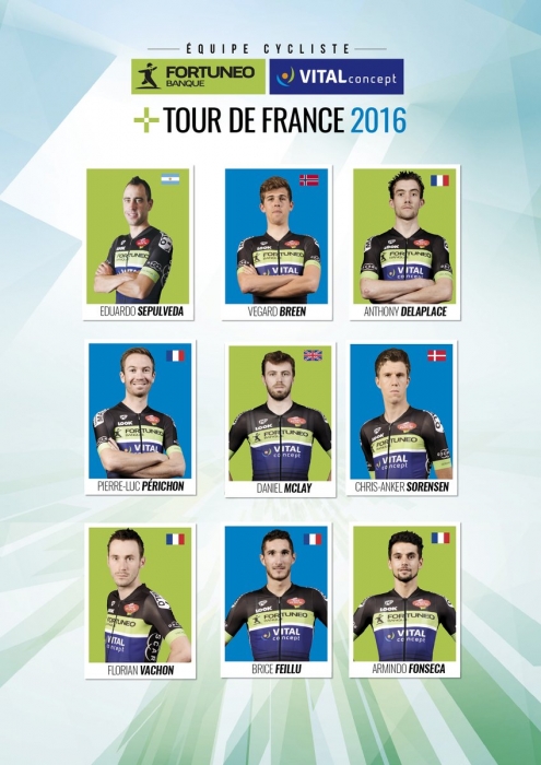 Состав команды Fortuneo-Vital Concept на Тур де Франс-2016