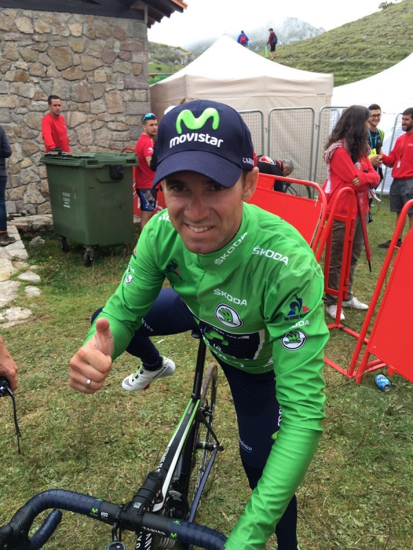 Наиро Кинтана - лидер общего зачёта, Алехандро Вальверде в зелёной майке после 10-го этапа Вуэльты Испании-2016