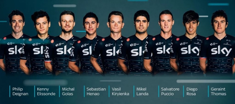 Состав команды Sky на Джиро д'Италия-2017