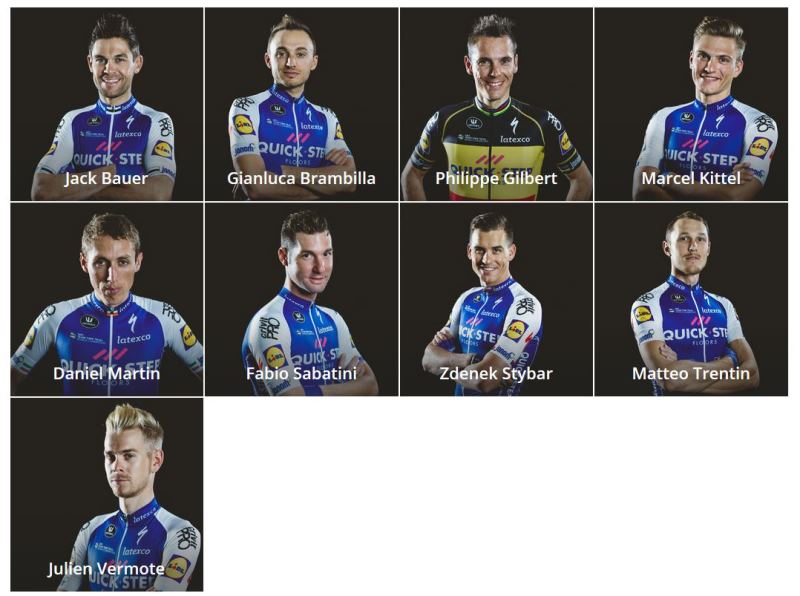 Состав команды Quick-Step Floors на Тур де Франс-2017