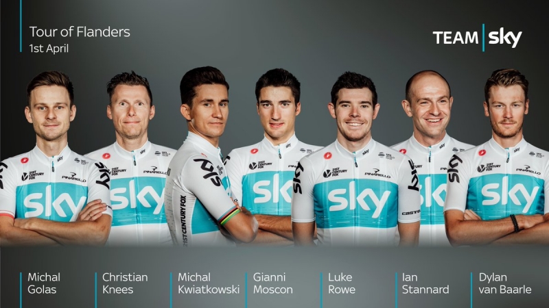 Состав команды Sky на Тур Фландрии-2018