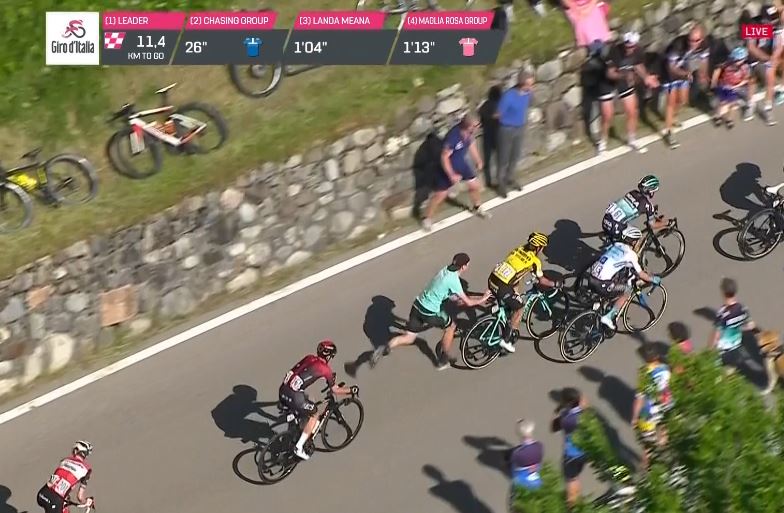Примож Роглич лишился шансов на вторую строчку в общем зачёте Джиро д’Италия-2019