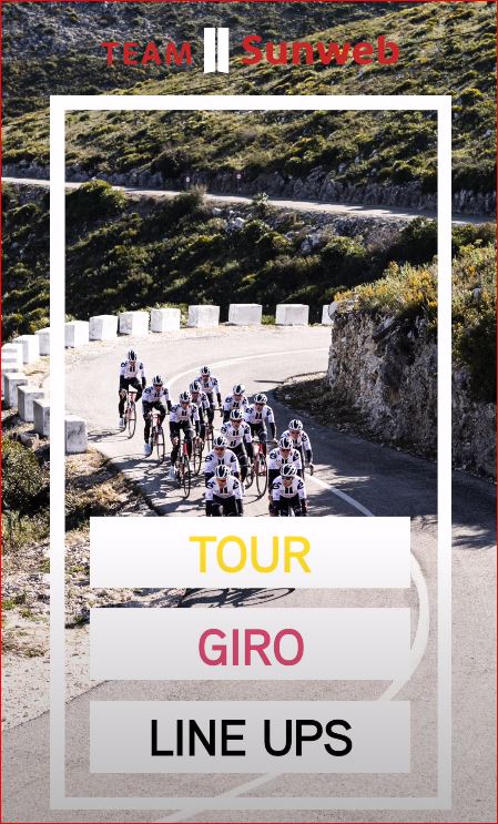 Составы велокоманды Sunweb на Тур де Франс и Джиро д’Италия-2020