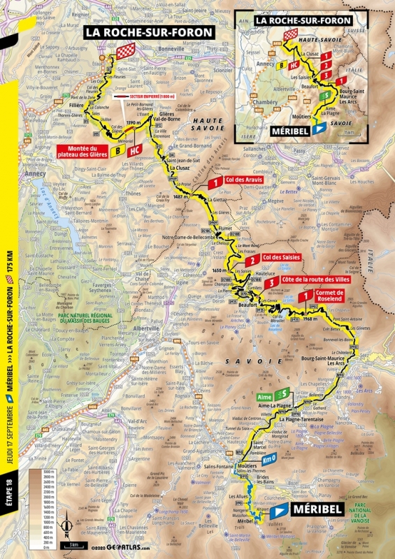 Тур де Франс-2020, превью этапов: 18 этап, Мерибель - Ла-Рош-сюр-Форон