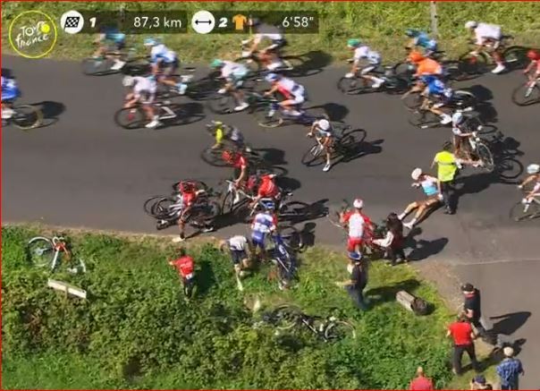 Бауке Моллема сошёл с Тур де Франс-2020 после падения на 13-м этапе