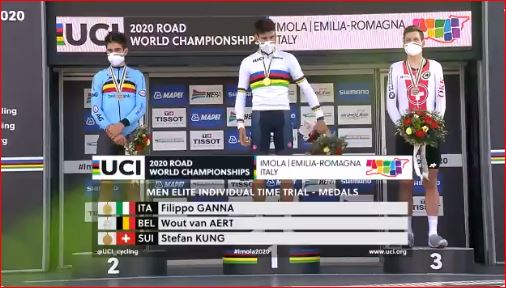 Филиппо Ганна – чемпион мира по велоспорту-2020 в индивидуальной гонке на время
