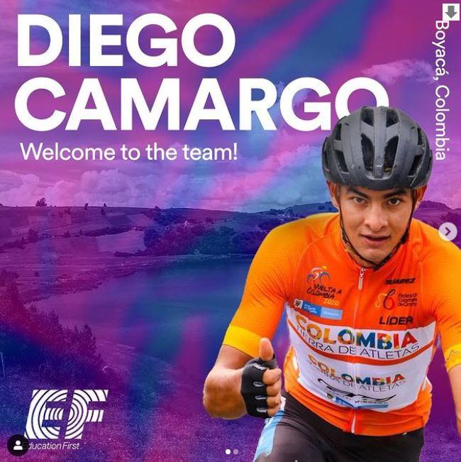 Диего Камарго – новый велогонщик команды EF Pro Cycling