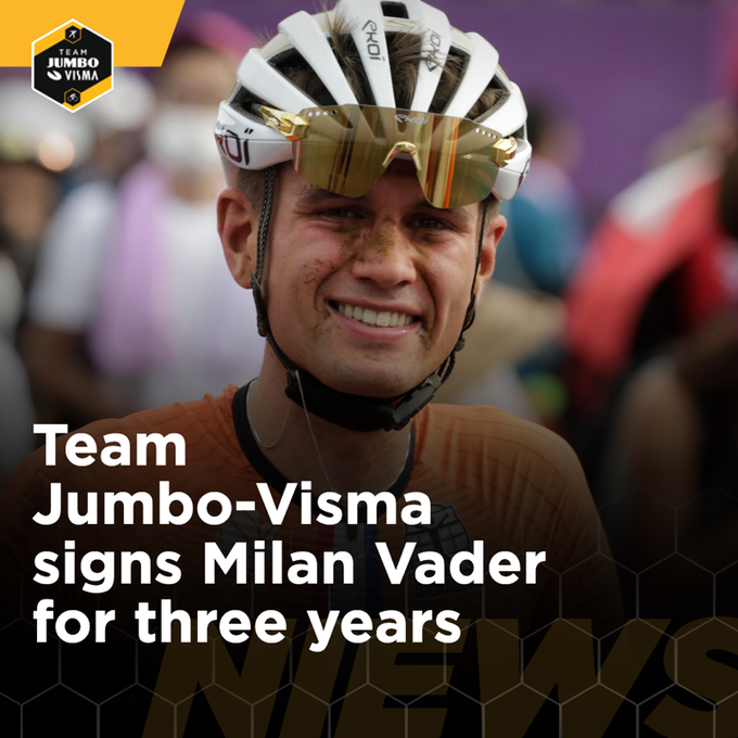 Велокоманда Jumbo-Visma подписала трёхлетний контракт с Миланом Вадером
