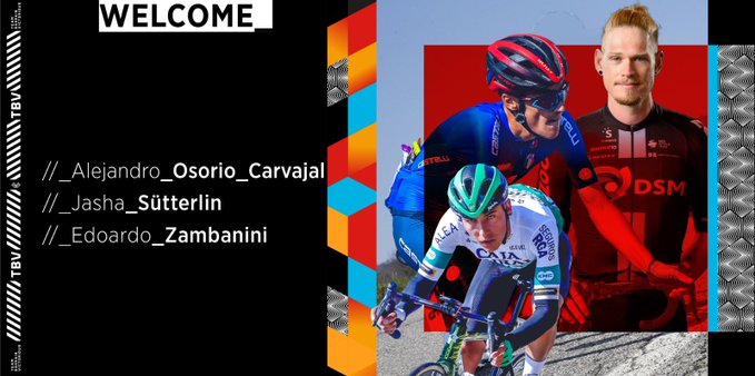 Яша Зюттерлин, Эдоардо Дзамбанини и Алехандро Осорио – новые велогонщики команды Bahrain Victorious