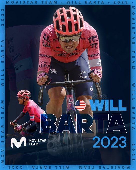 Уилл Барта - новый велогонщик команды Movistar