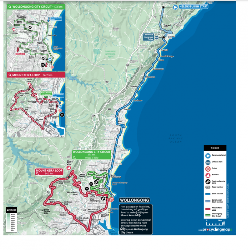 Представлен маршрут чемпионата мира по велоспорту на шоссе-2022