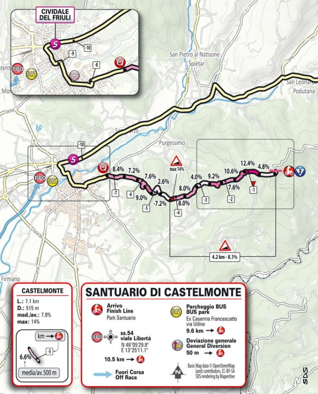 Джиро д’Италия-2022, превью этапов: 19 этап, Марано-Лагунаре - Кастельмонте