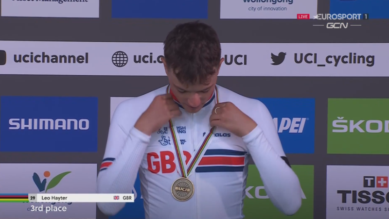 Лео Хейтер – бронзовый призёр в разделке среди андеров на чемпионате мира по велоспорту-2022