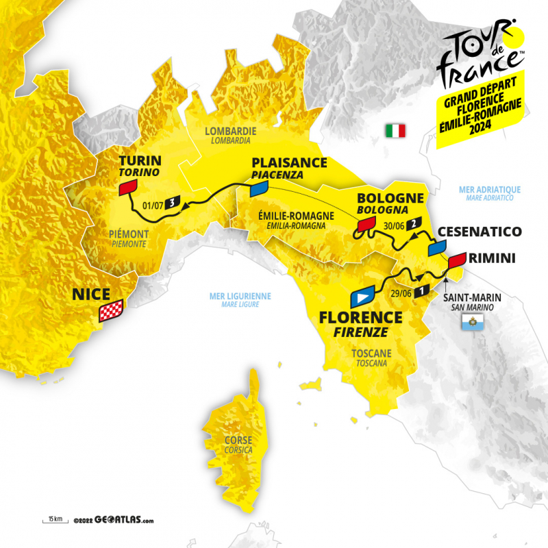 Впервые в истории Тур де Франс стартует во Флоренции в 2024 году