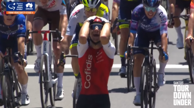 Бриан Кокар — победитель 4 этапа Тура Даун Андер-2023