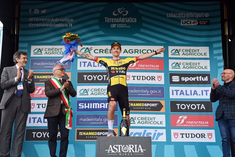 Примож Роглич. Тиррено Адриатико 2023 велогонка. Победитель. Tirreno Adriatico 2024 командная разделка.