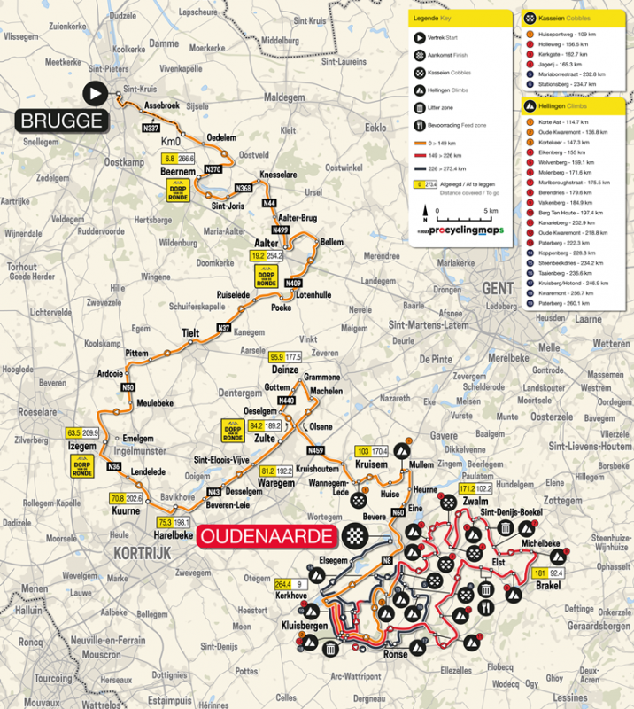 Тур Фландрии-2023. Маршрут и претенденты