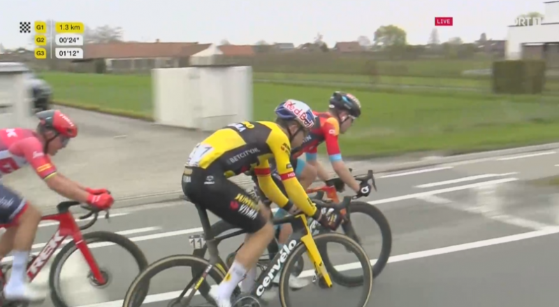 Ваут ван Арт остался в шаге от подиума на Туре Фландрии-2023