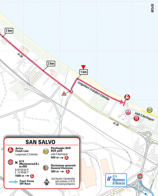 Джиро д’Италия-2023, превью этапов: 2 этап, Терамо - Сан-Сальво