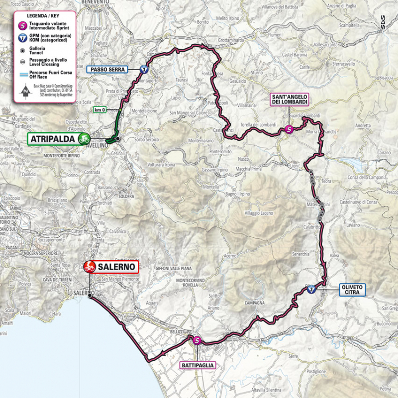Джиро д’Италия-2023, превью этапов: 5 этап, Атрипальда - Салерно