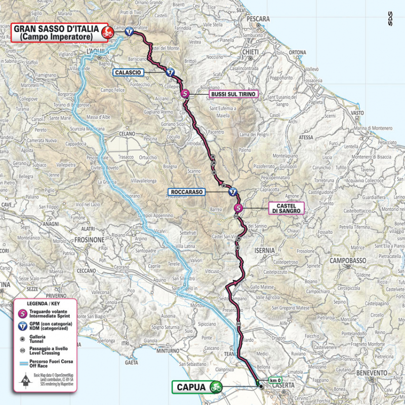 Джиро д’Италия-2023, превью этапов: 7 этап, Капуя - Гран Сассо д'Италия