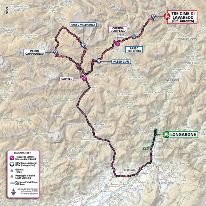 Джиро д'Италия-2023. Альтиметрия маршрута