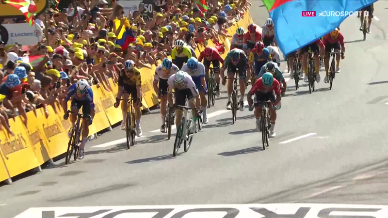 Ваут ван Арт о спринте на 3-м этапе Тур де Франс-2023