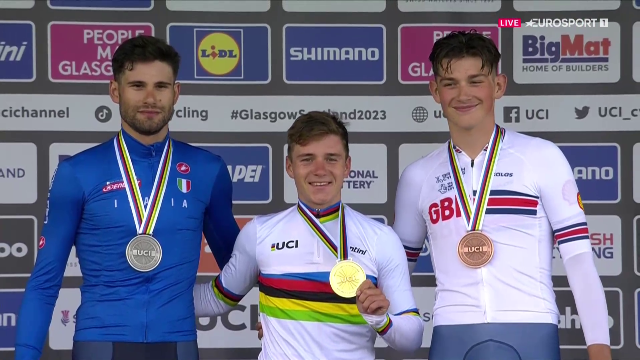 19-летний Джош Тарлинг -  бронзовый призёр в разделке Чемпионата мира по велоспорту-2023