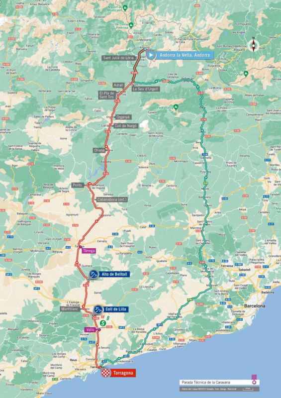 Вуэльта Испании-2023, превью этапов: 4 этап, Андорра-ла-Велья - Таррагона