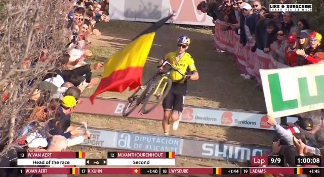 Ваут ван Арт завершил свой сезон велокросса победой на этапе Кубка мира в Бенидорме