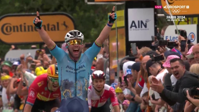 Марк Кэвендиш — победитель 5 этапа Тур де Франс-2024