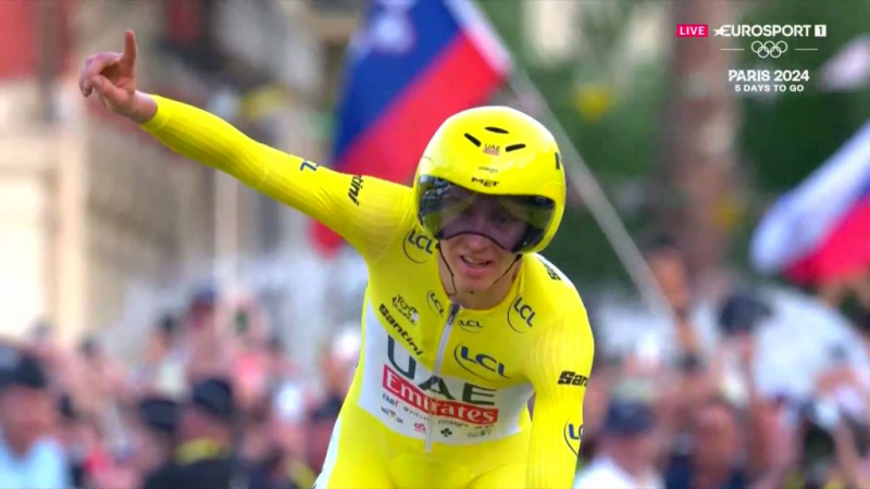 Тадей Погачар — победитель 21 этапа Тур де Франс-2024