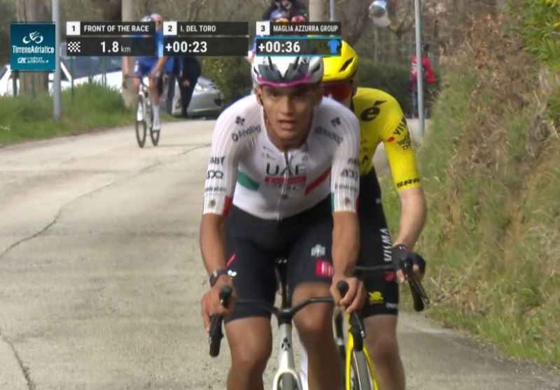 Исаак Дель Торо вернул майку лидера на 5-м этапе Тиррено-Адриатико-2026 Исаак Дель Торо вернул майку лидера на 5-м этапе Тиррено-Адриатико-2026
