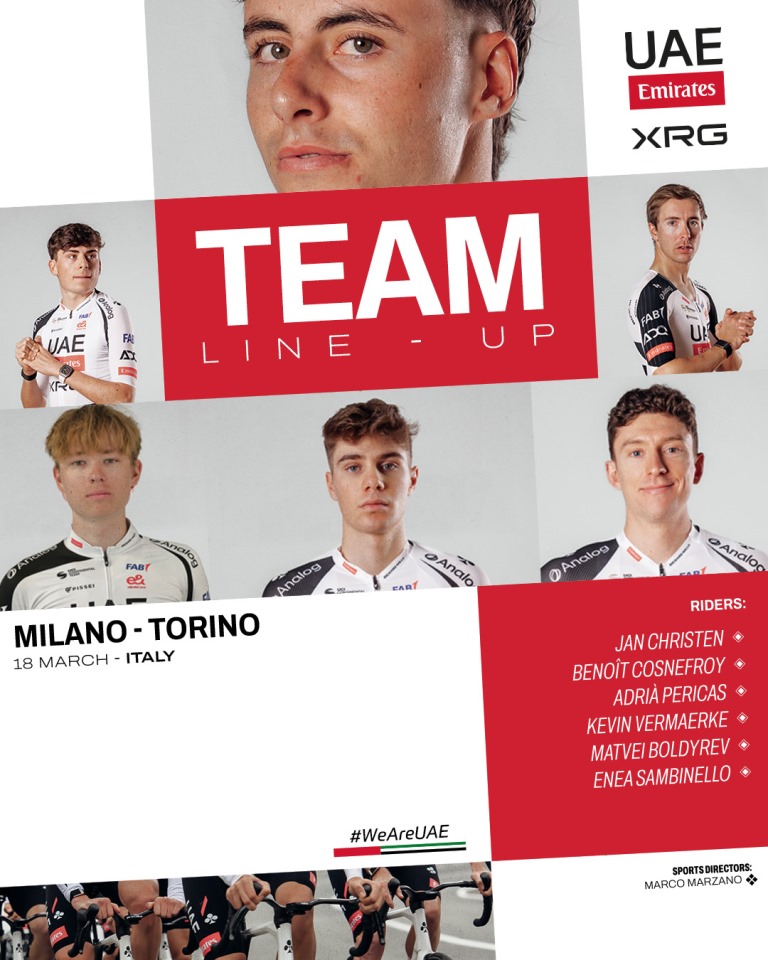 18-������ ������ �������� ���������� � ������� UAE Team Emirates XRG �� �������� ����� &ndash; �����-2026